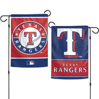 Wholesale-Texas Rangers Garden Flags 2 sided 12.5" x 18"