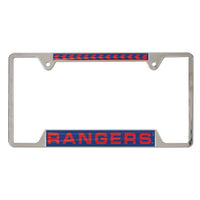 Wholesale-Texas Rangers Inlaid Metal Lic Plt Frame 4 tab