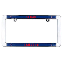 Wholesale-Texas Rangers Lic Plt Frame Metal Thin Rim Value