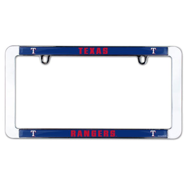 Wholesale-Texas Rangers Lic Plt Frame Metal Thin Rim Value