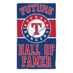 Wholesale-Texas Rangers / Littlest Fan MLB FUTURE HALL OF FAMER Burp Cloth 10" x 17"