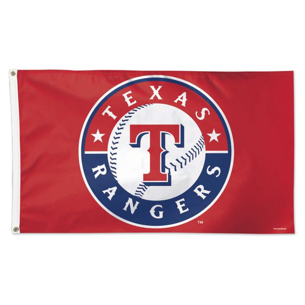 Wholesale-Texas Rangers Logo Flag - Deluxe 3' X 5'