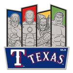 Wholesale-Texas Rangers / Marvel (c) 2021 MARVEL Collector Pin Jewelry Card