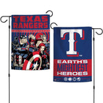 Wholesale-Texas Rangers / Marvel (c) 2021 MARVEL Garden Flags 2 sided 12.5" x 18"