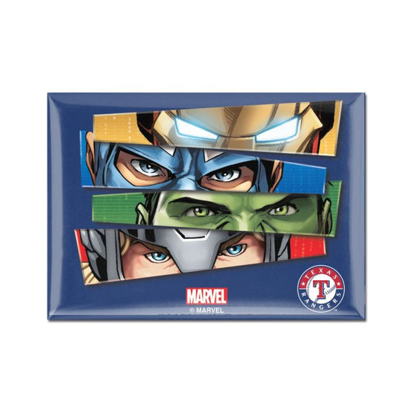 Wholesale-Texas Rangers / Marvel (c) 2021 MARVEL Metal Magnet 2.5" x 3.5"