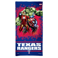 Wholesale-Texas Rangers / Marvel (c) 2021 MARVEL Spectra Beach Towel 30" x 60"