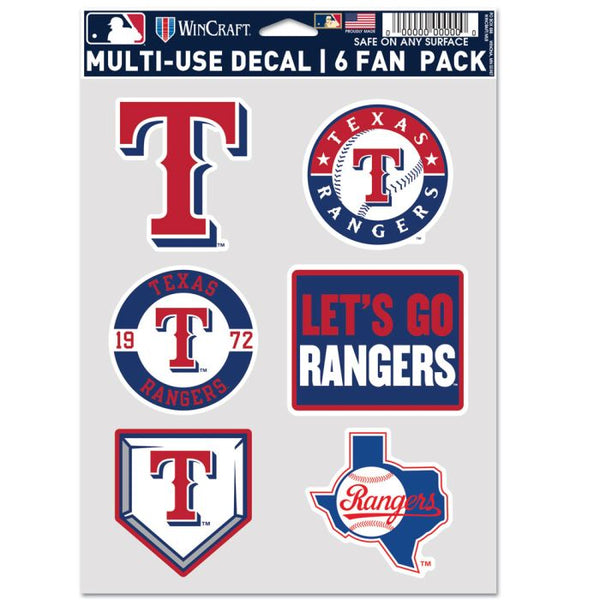 Wholesale-Texas Rangers Multi Use 6 Fan Pack