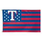 Wholesale-Texas Rangers / Patriotic Flag - Deluxe 3' X 5'