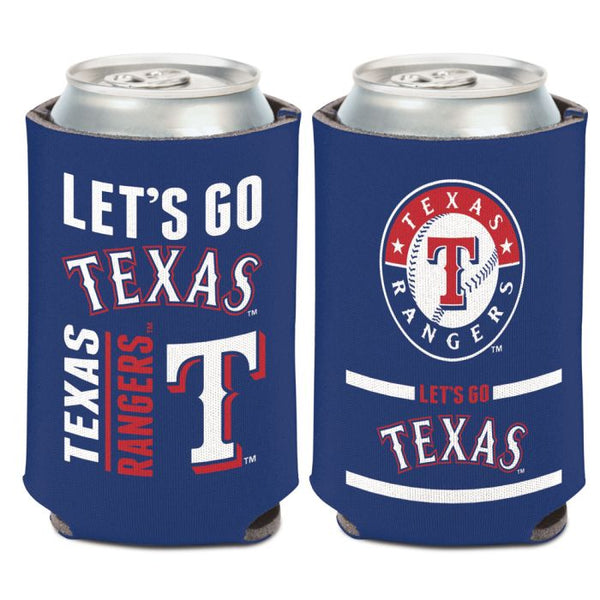 Wholesale-Texas Rangers SLOGAN Can Cooler 12 oz.