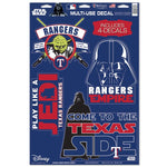 Wholesale-Texas Rangers / Star Wars Darth Vader &amp; Yoda Multi-Use Decal 11" x 17"