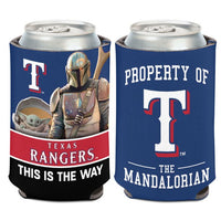 Wholesale-Texas Rangers / Star Wars Mandalorian Can Cooler 12 oz.