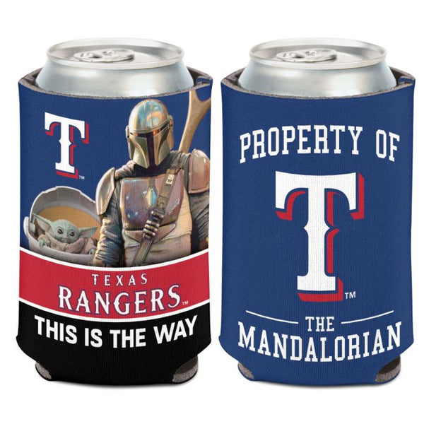 Wholesale-Texas Rangers / Star Wars Mandalorian Can Cooler 12 oz.