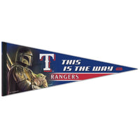 Wholesale-Texas Rangers / Star Wars Mandalorian Premium Pennant 12" x 30"