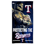 Wholesale-Texas Rangers / Star Wars Mandalorian Spectra Beach Towel 30" x 60"