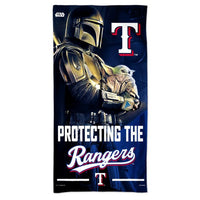Wholesale-Texas Rangers / Star Wars Mandalorian Spectra Beach Towel 30" x 60"