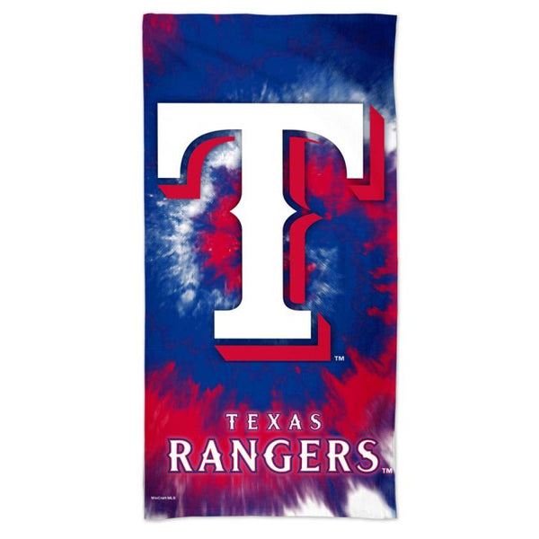 Wholesale-Texas Rangers TDYE Spectra Beach Towel 30" x 60"