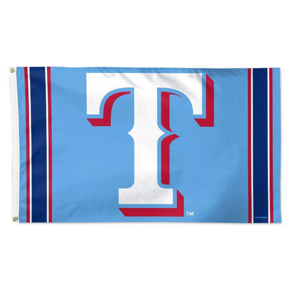 Wholesale-Texas Rangers V STRIPE Flag - Deluxe 3' X 5'