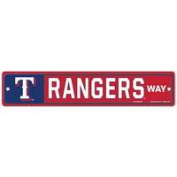 Wholesale-Texas Rangers Way Street / Zone Sign 3.75" x 19"