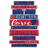 Wholesale-Texas Rangers Wood Sign 11" x 17" 1/4" thick