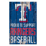 Wholesale-Texas Rangers Wood Sign 11" x 17" 1/4" thick