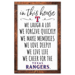 Wholesale-Texas Rangers Wood Sign 11" x 17" 1/4" thick