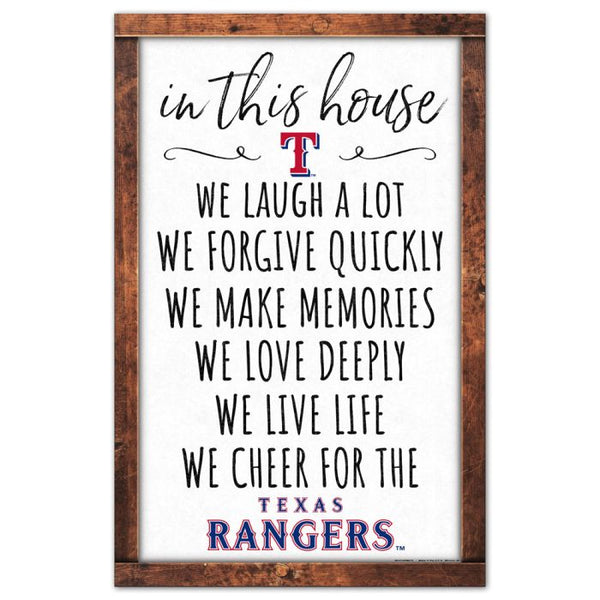 Wholesale-Texas Rangers Wood Sign 11" x 17" 1/4" thick