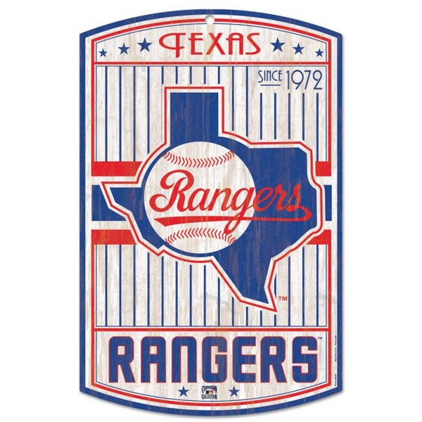 Wholesale-Texas Rangers Wood Sign 11" x 17" 1/4" thick