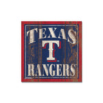 Wholesale-Texas Rangers Wooden Magnet 3" X 3"