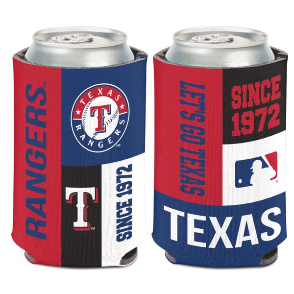 Wholesale-Texas Rangers color block Can Cooler 12 oz.