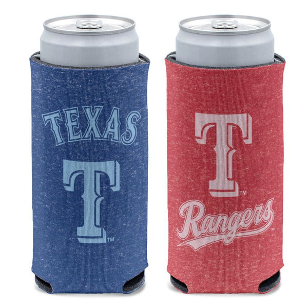 Wholesale-Texas Rangers colored heather 12 oz Slim Can Cooler