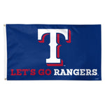 Wholesale-Texas Rangers slogan Flag - Deluxe 3' X 5'