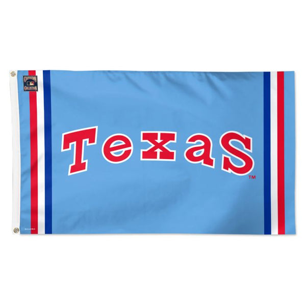 Wholesale-Texas Rangers wordmark Flag - Deluxe 3' X 5'
