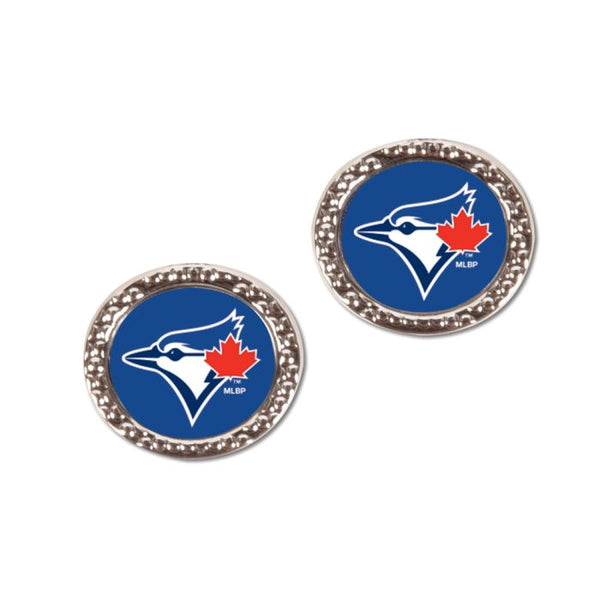 Wholesale-Toronto Blue Jays Earrings Jewelry Carded Round