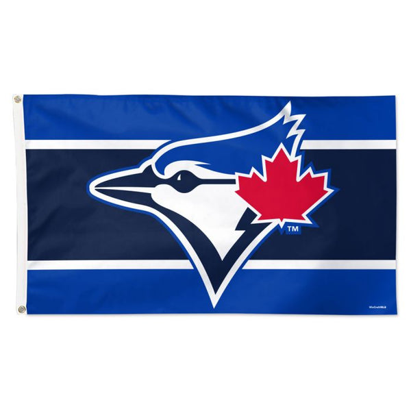 Wholesale-Toronto Blue Jays H STRIPE Flag - Deluxe 3' X 5'