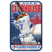 Wholesale-Toronto Blue Jays Plastic Sign 11" x 17" Vladimir Guerrero Jr.