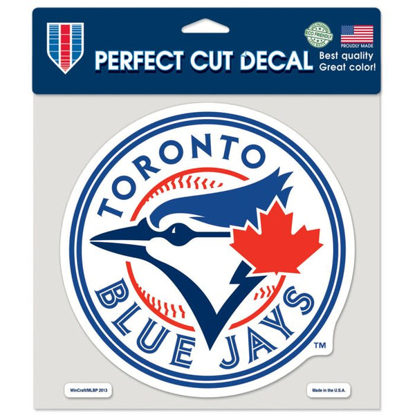 Wholesale-Toronto Blue Jays Primary logo Perfect Cut Color Decal 8" x 8"