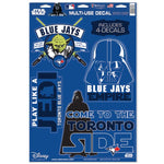 Wholesale-Toronto Blue Jays / Star Wars Darth Vader &amp; Yoda Multi-Use Decal 11" x 17"