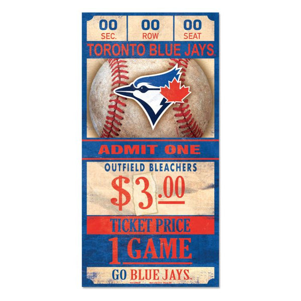 Wholesale-Toronto Blue Jays Wood Sign 6x12 3/8" thick