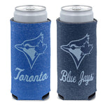 Wholesale-Toronto Blue Jays colored heather 12 oz Slim Can Cooler