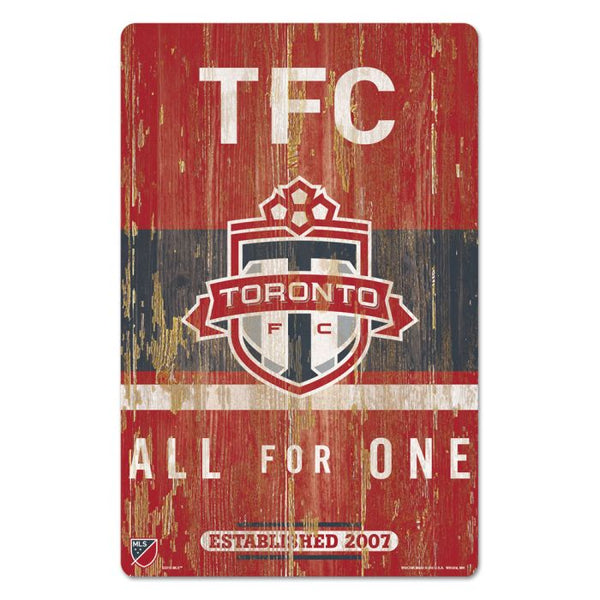 Wholesale-Toronto FC Wood Sign 11" x 17" 1/4" thick