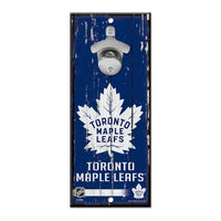 Wholesale-Toronto Maple Leafs Bottle Opener Sign 5x11