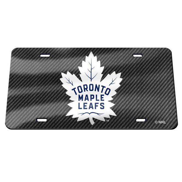 Wholesale-Toronto Maple Leafs CARBON Specialty Acrylic License Plate