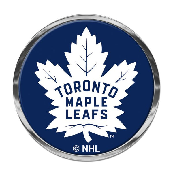 Wholesale-Toronto Maple Leafs Chrome Metal Domed Emblem