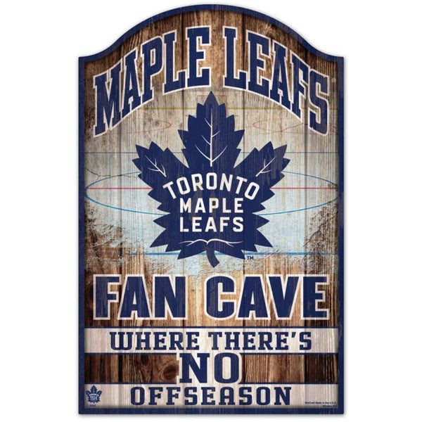 Wholesale-Toronto Maple Leafs FAN CAVE Wood Sign 11" x 17" 1/4" thick