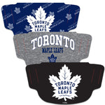 Wholesale-Toronto Maple Leafs Fan Mask Face Cover 3 Pack