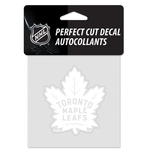 Wholesale-Toronto Maple Leafs Perfect Cut White Decal 4" x 4"