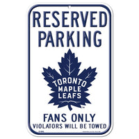 Wholesale-Toronto Maple Leafs Reserved Parking Plastic Sign 11" x 17"