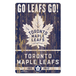 Wholesale-Toronto Maple Leafs SLOGAN Wood Sign 11" x 17" 1/4" thick