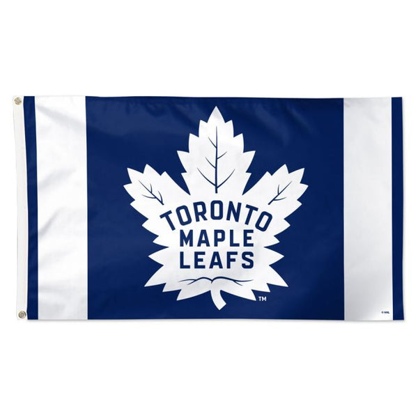 Wholesale-Toronto Maple Leafs V STRIPE Flag - Deluxe 3' X 5'