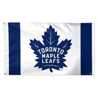 Wholesale-Toronto Maple Leafs vertical stripe Flag - Deluxe 3' X 5'